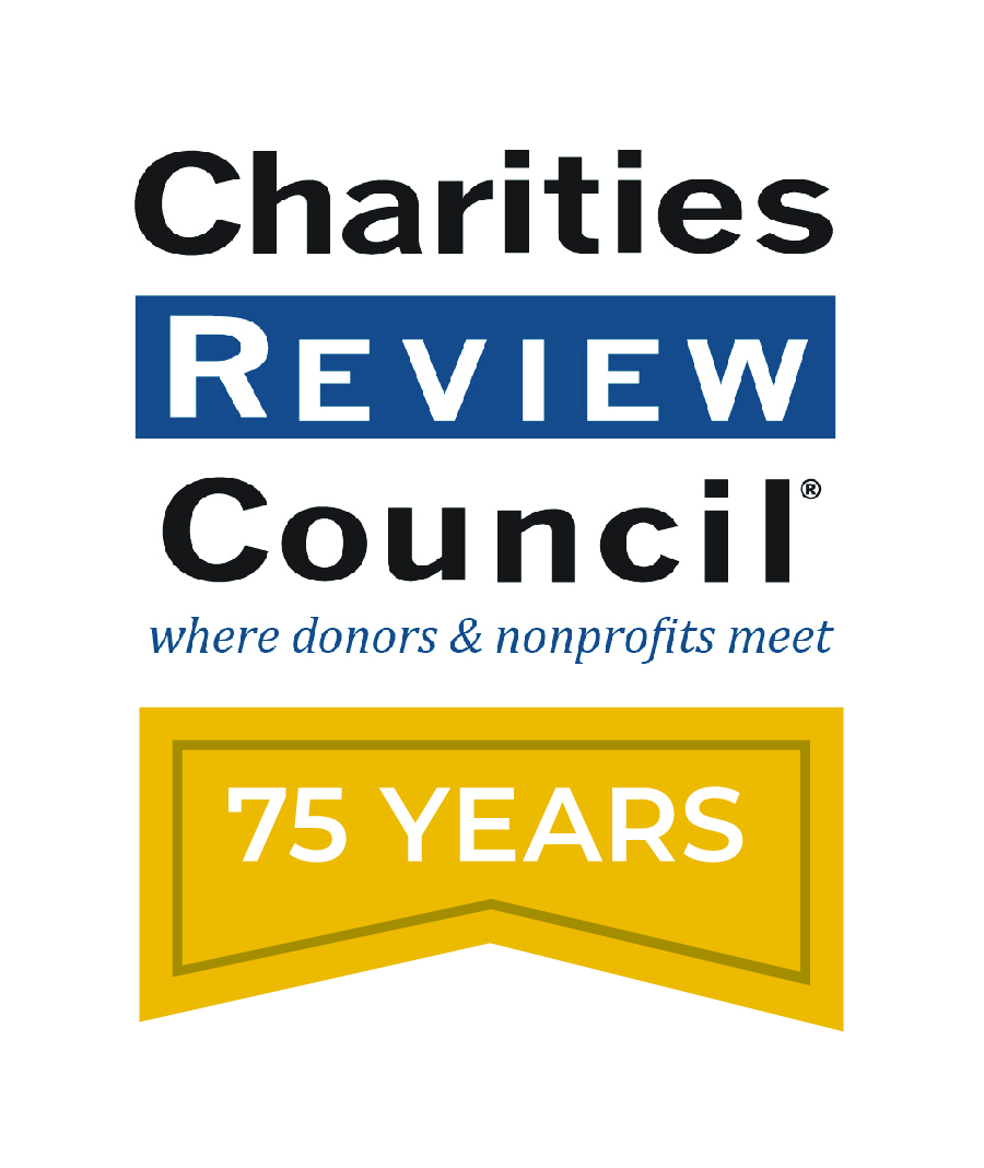 Charities Review Council logo celebrating 75 years